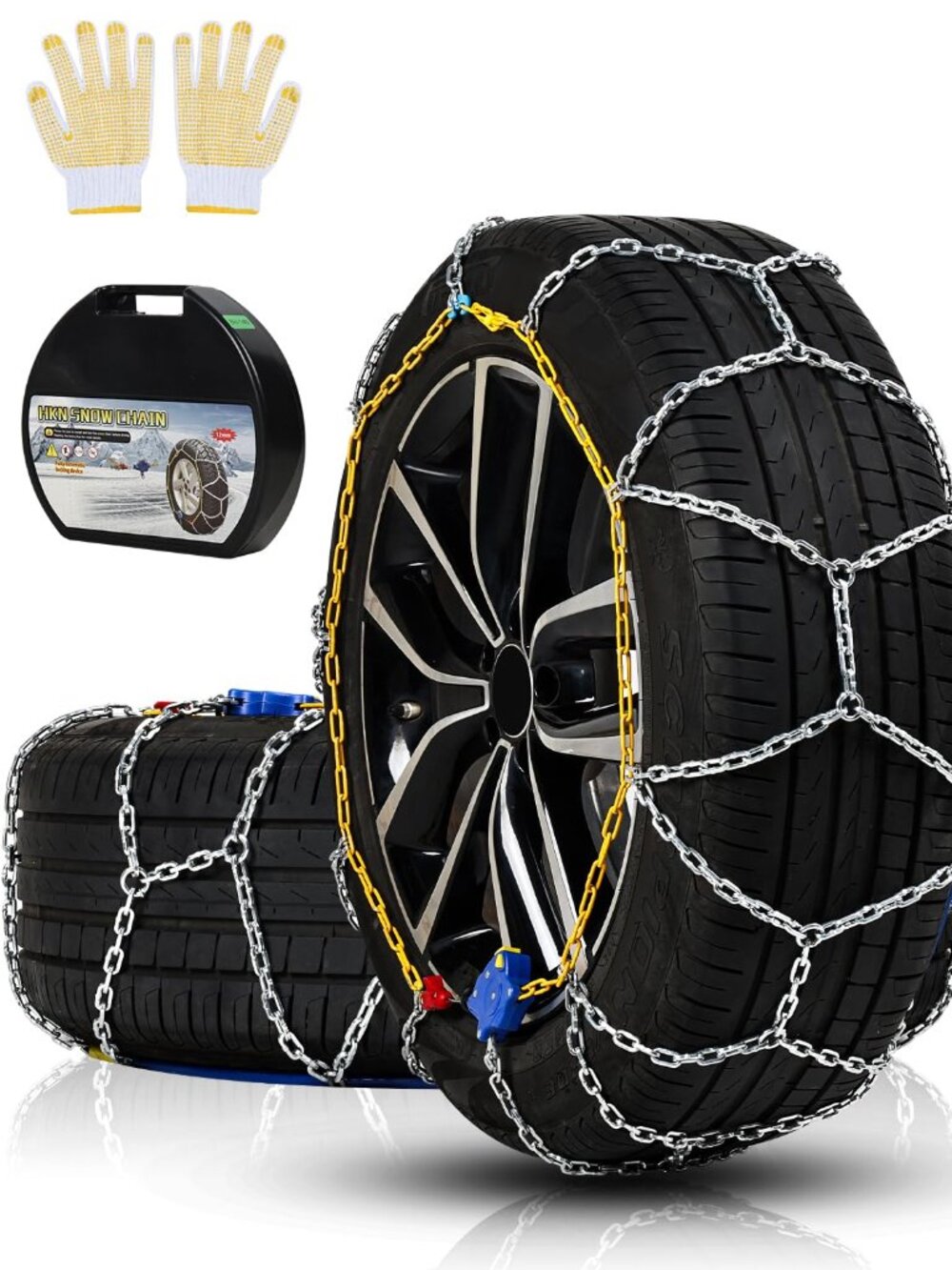 Artizles HKN170 12mm Snow Tire Chains Auto Tightening